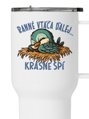 Ranné vtáča spí termohrnček White
