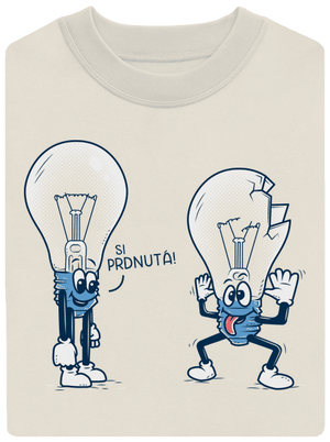 Prdlá unisex mikina bez kapucne Off White