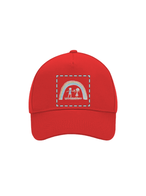 Detské kresby - Nahraj vlastnú šiltovka baseballka Classic Red