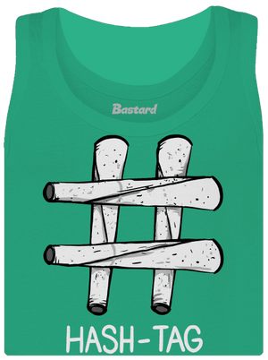 Hash tag dámske tielko klasické Mint Mal