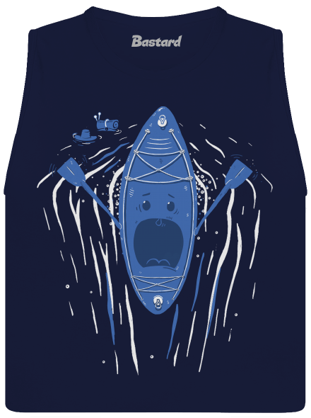 Ahhhh! dámske tielko voľné Navy