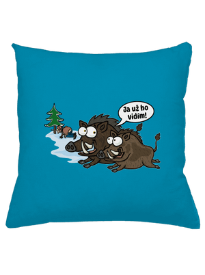 Ja už ho vidím vankúš Blue Turquoise