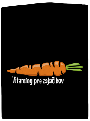 Vitamíny pre zajačikov dámska mikina na zips Black