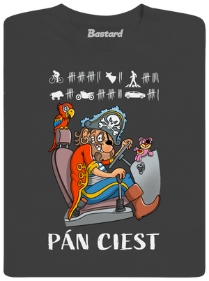 Pán ciest pánske dlhý rukáv Dark Grey