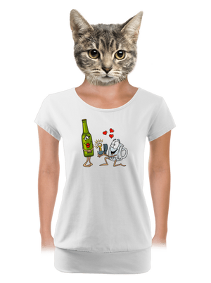 dámske tričko s lemom