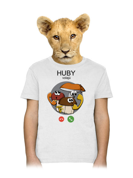 Huby volajú detské tričko White