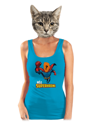 Môj superhrdina dámske tielko klasické Blue Atol