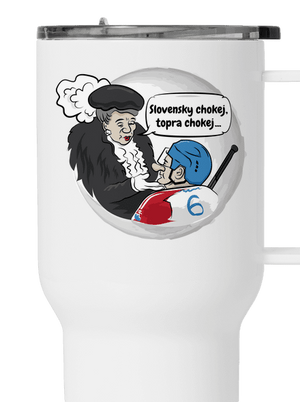 Slovenský hokej termohrnček White