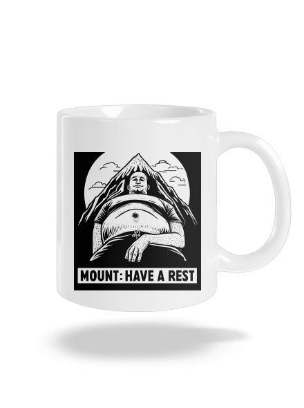 Mount have a rest klasický hrnček White