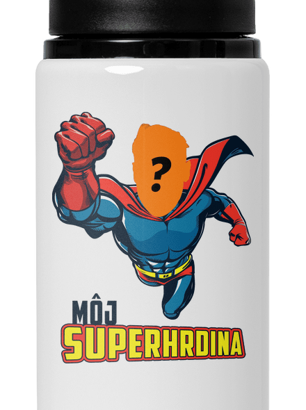 Môj superhrdina flaša na vodu White