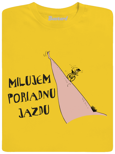 Milujem jazdu pánske tričko Gold