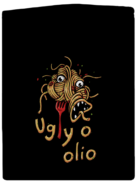 Ugly o olio dámska mikina na zips Black