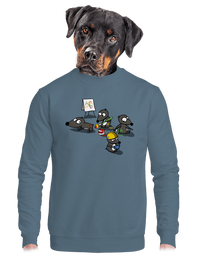 unisex mikina bez kapucne