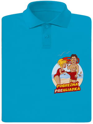 Pobrežná prehliadka pánska polokošeľa Blue Atol