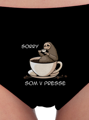 V presse dámske nohavičky Black