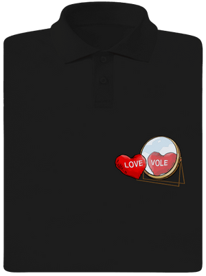 Love vole pánska polokošeľa Black