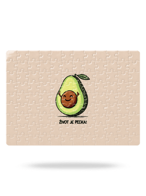 Život je pecka puzzle White