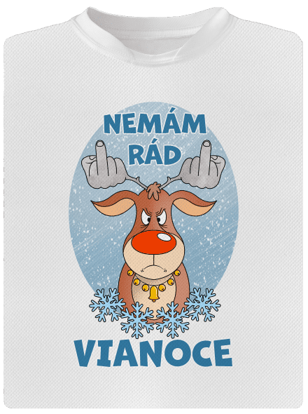 Nemám rád Vianoce detské športové tričko White