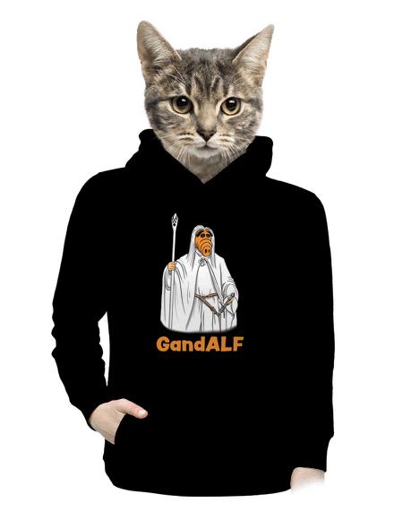 GandALF dámska mikina klokanka Black