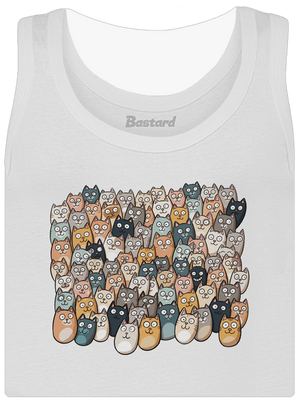 Nájdi čerta dámske tielko klasické White