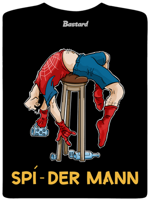 Spí-der Mann pánske tričko Black