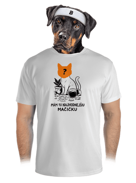 Mám najhodnejšiu mačičku pánske športové tričko White