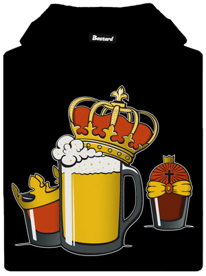 Traja králi dámska mikina klokanka Black