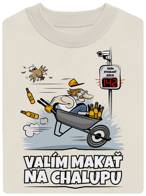 Valím na chalupu unisex mikina bez kapucne Off White