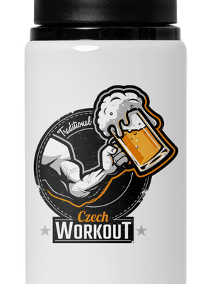 Czech workout flaša na vodu White