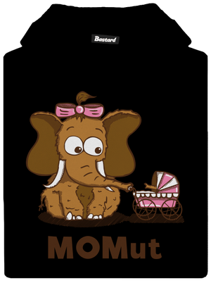 Momut detská mikina klokanka Black