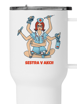 Sestra v akcii termohrnček White