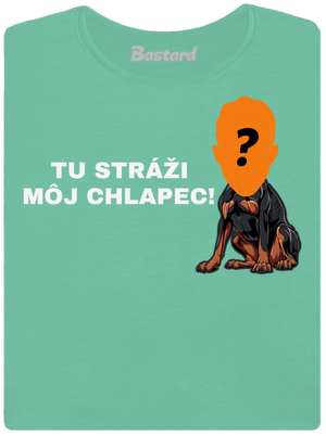 Tu strážim ja dámske tričko prémium Mint Mal