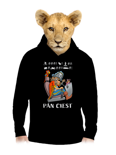 Pán ciest detská mikina klokanka Black