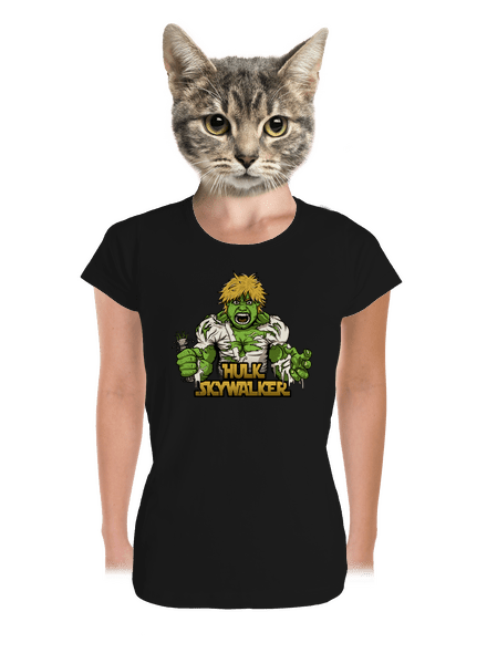 Hulk Skywalker dámske tričko prémium Black