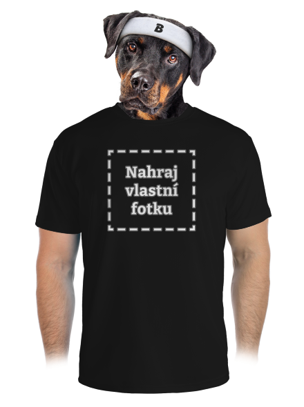 Vlastná potlač pánske športové tričko Black
