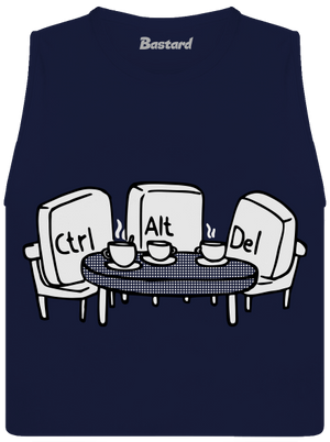 Nerozluční kamaráti dámske tielko voľné Navy