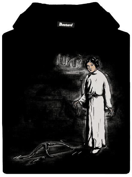 Luke a Leia detská mikina klokanka Black