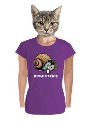 Slimákov home office dámske tričko prémium Purple