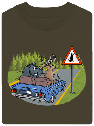 Poľovník unisex mikina bez kapucne Urban Khaki