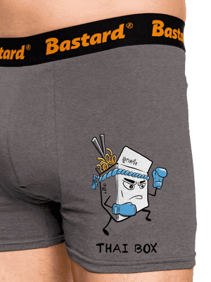 Thai box boxerky Gray Melange