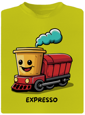 Expresso pánske športové tričko Neon Yellow