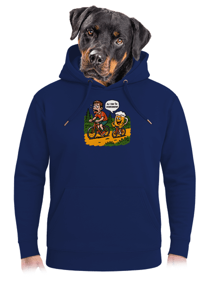 Dobehnem ťa unisex mikina premium Navy
