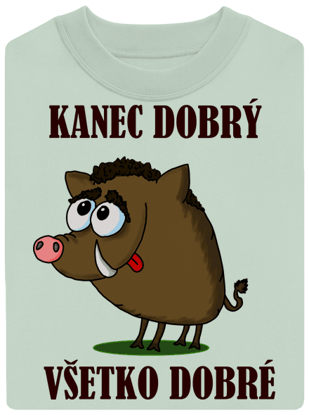Kanec dobrý unisex mikina bez kapucne Blush Mint