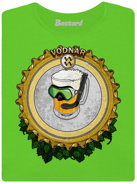 Pivný horoskop: Vodnár dámske tričko Apple Green