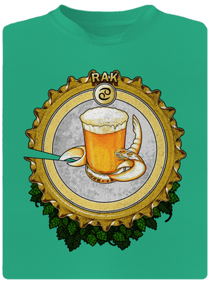 Pivný horoskop: Rak pánske športové tričko Mint Mal