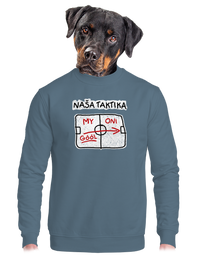 unisex mikina bez kapucne