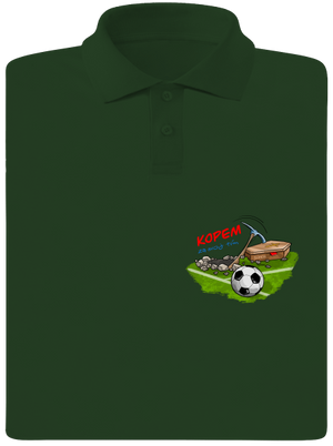 Kopem za svoj tím pánska polokošeľa Bottle Green Mal