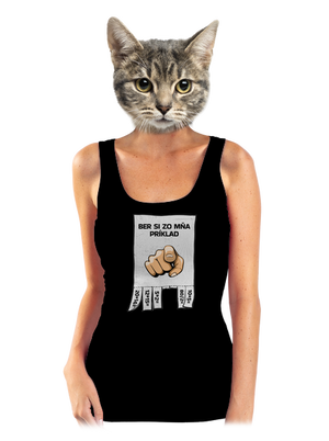 Ber si zo mňa príklad dámske tielko klasické Black