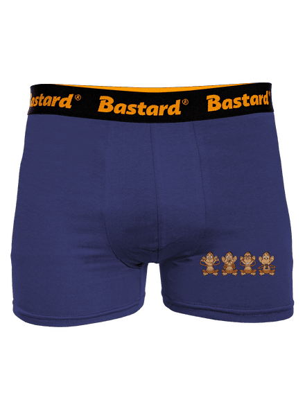 Opička s mobilom boxerky Blue Navy