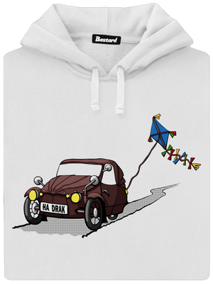 Hadrák dámska mikina klokanka White